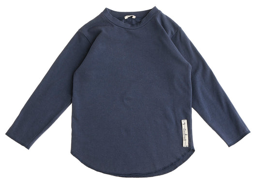 Maglia in felpa di cotone colore blu navy