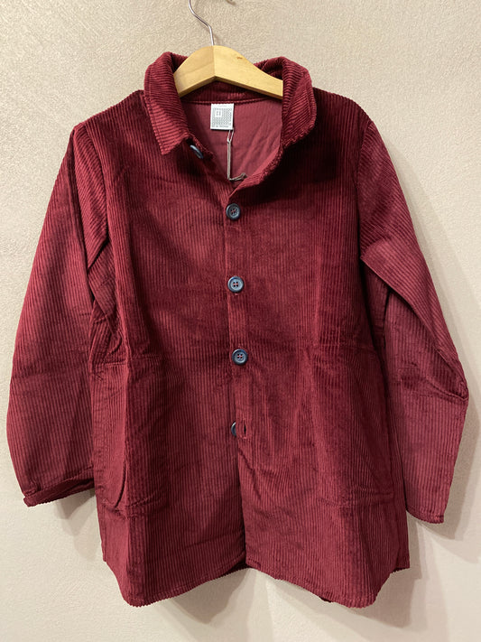 Camicia in velluto a coste colore bordeaux