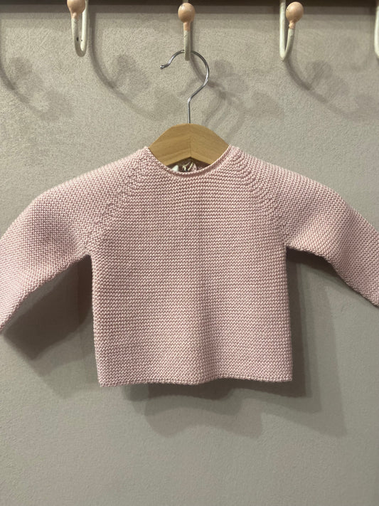 Maglioncino Petite lana merino colore rosa chiaro