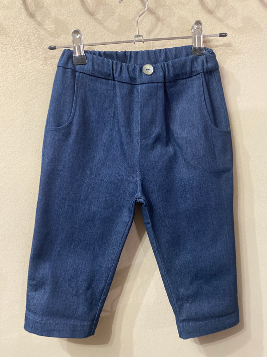 Pantaloni in denim colore blu