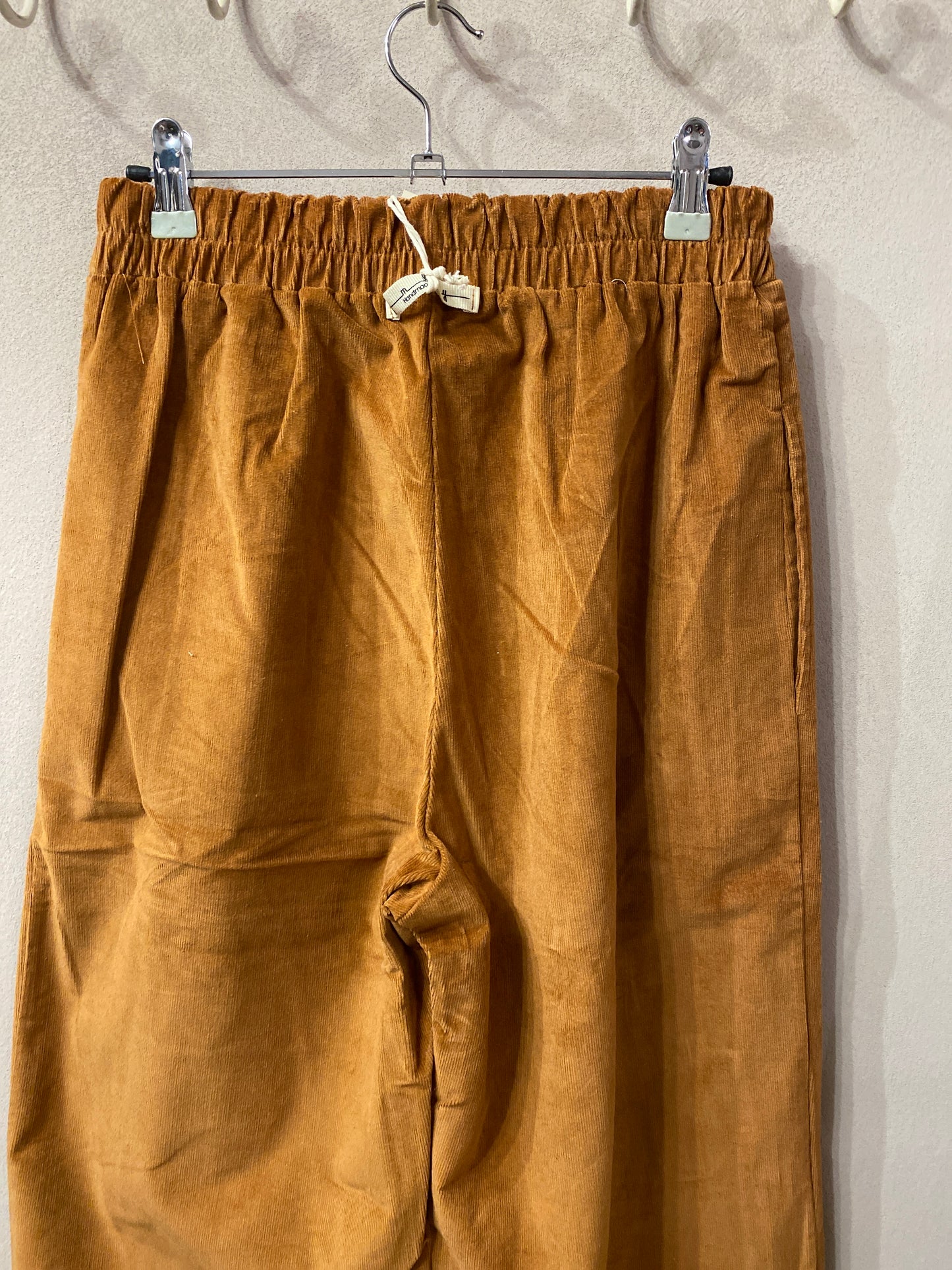 Pantalone palazzo velluto colore zucca