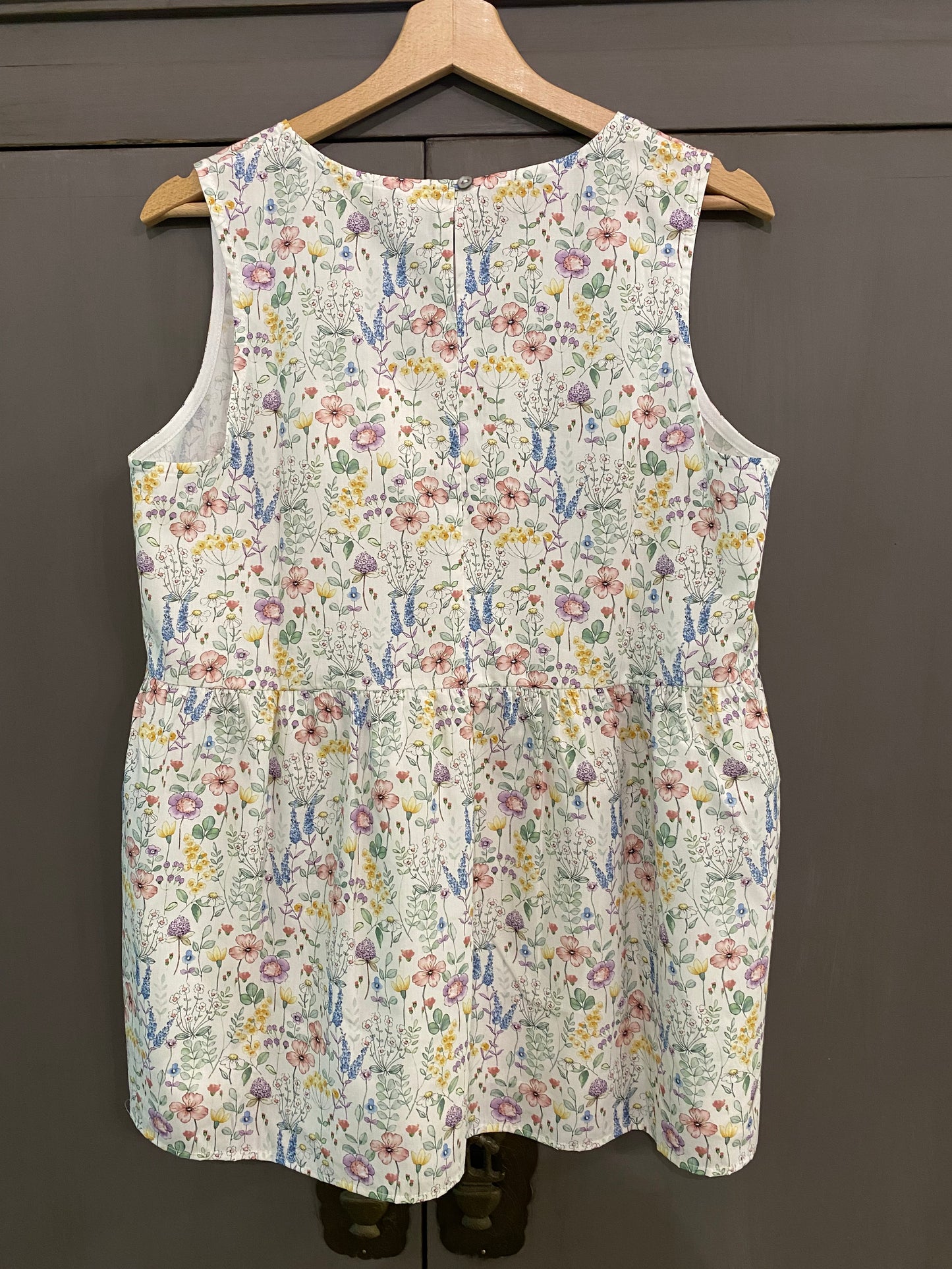 Blusa in cotone stampa fiori