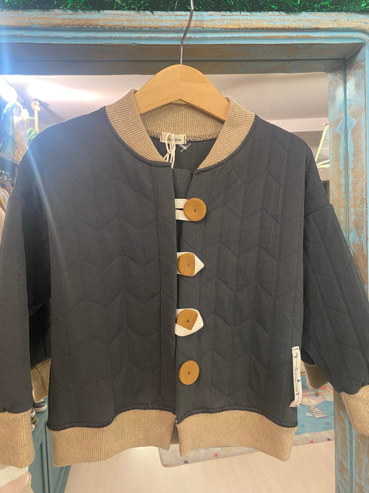 MYMIKY cardigan bomber bambino in tessuta