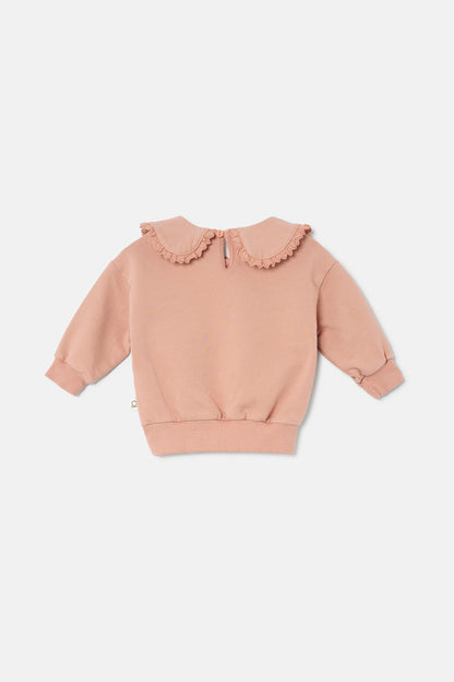 maglia bambina cotone colore rosa antico