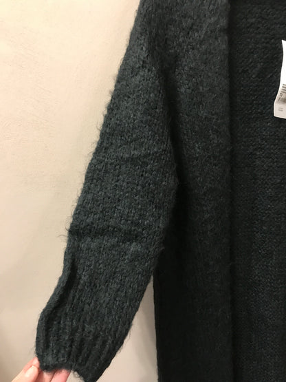 Maxi cardigan in misto mohair colore nero