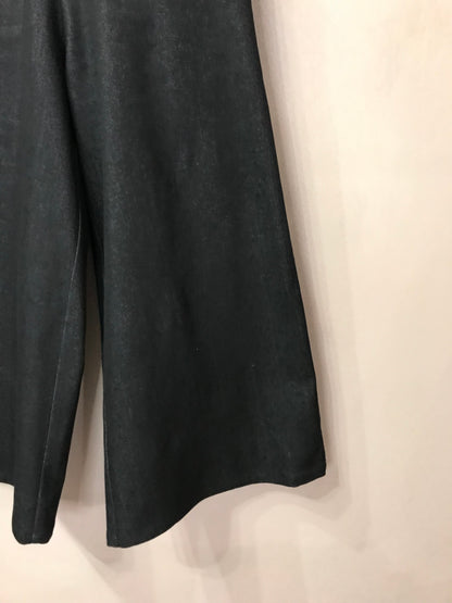 Pantalone palazzo in jeans colore nero