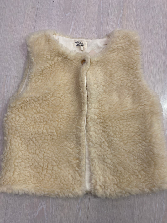 Gilet teddy colore burro