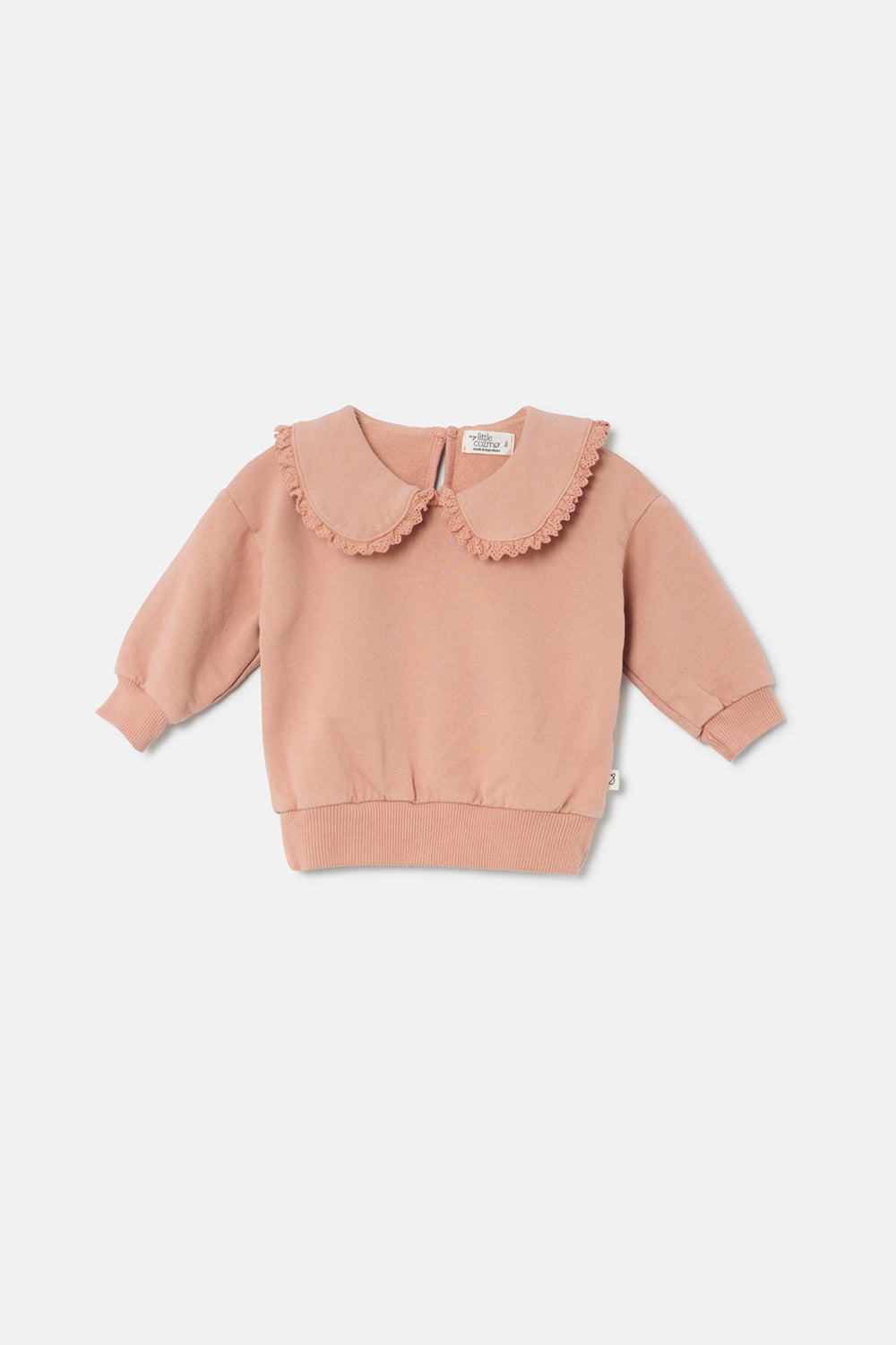 maglia bambina cotone colore rosa antico