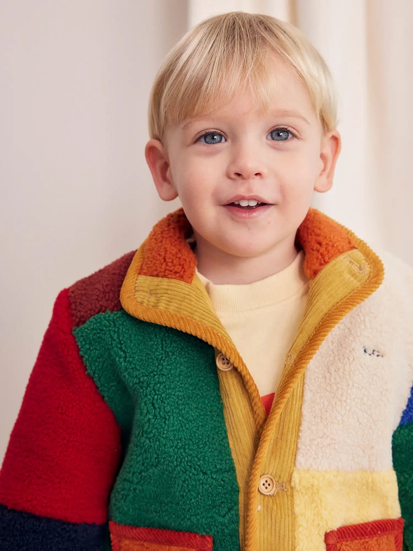 Giacca teddy color block Baby