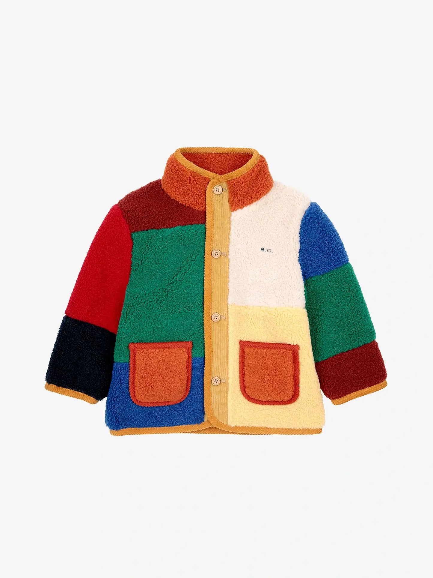 Giacca teddy color block Baby