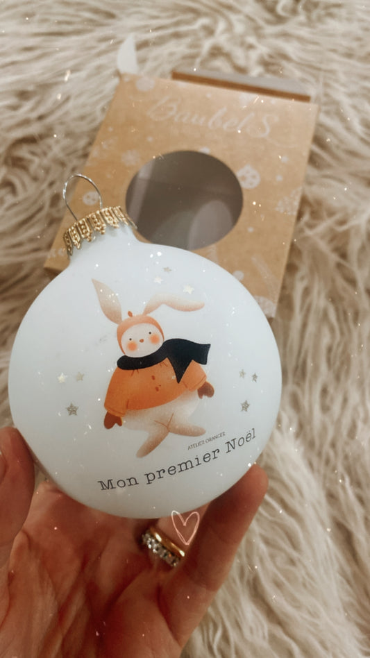 Pallina di Natale coniglietto Mon premier Noël