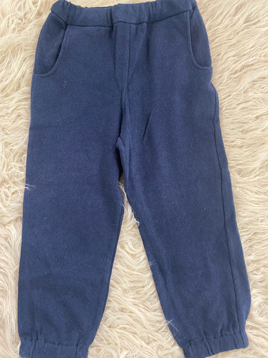 Pantalone caldo cotone colore blu navy