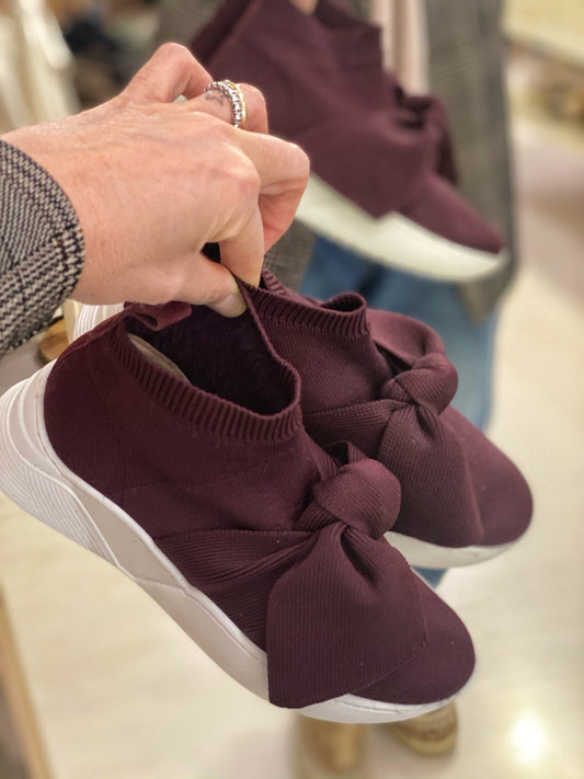 Florens sneakers in tessuto bordeaux