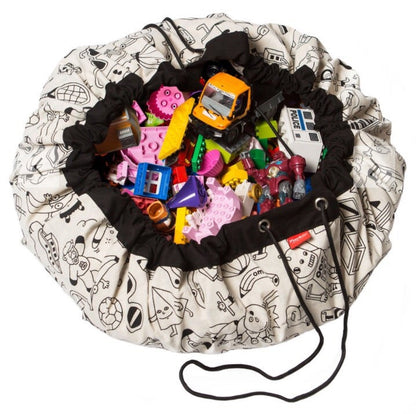 PLAY&GO Tappeto sacco porta giochi 2 in 1 - colour my bag